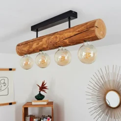 Luminaires Scandinaves-hofstein Plafonnier Canedo Noir, 4 lumières