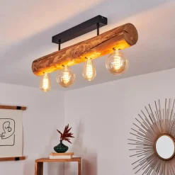 Luminaires Scandinaves-hofstein Plafonnier Canedo Noir, 4 lumières