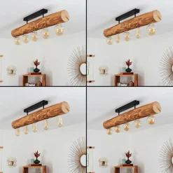 Luminaires Scandinaves-hofstein Plafonnier Canedo Noir, 5 lumières