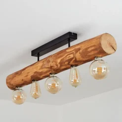 Luminaires Scandinaves-hofstein Plafonnier Canedo Noir, 5 lumières