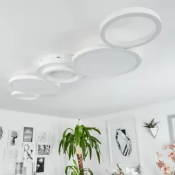 hofstein Plafonnier Carabajal LED Blanc, 1 lumière