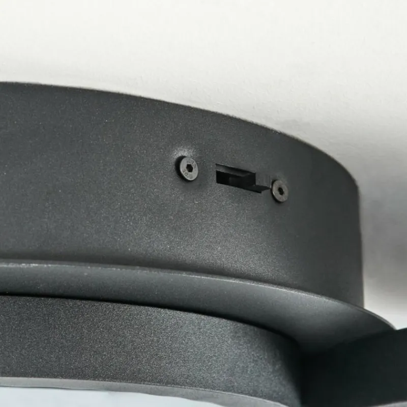 hofstein Plafonnier Carabajal LED Noir, 1 lumière