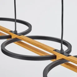 hofstein Plafonnier Carcano LED Noir, 1 lumière