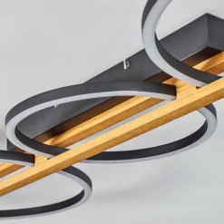 hofstein Plafonnier Carcano LED Noir, 3 lumières