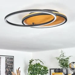 hofstein Plafonnier Cardozo LED Écru, Noir, 1 lumière