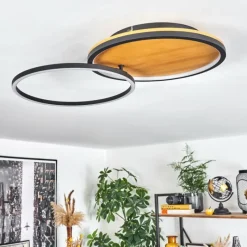 hofstein Plafonnier Cardozo LED Écru, Noir, 1 lumière