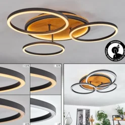 hofstein Plafonnier Cardozo LED Écru, Noir, 1 lumière