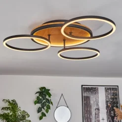 hofstein Plafonnier Cardozo LED Écru, Noir, 1 lumière