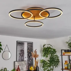 hofstein Plafonnier Cardozo LED Écru, Noir, 1 lumière