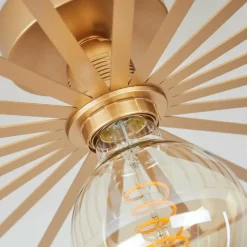 Lampes Vintages & Rétros-hofstein Plafonnier Carqueja Laiton, 1 lumière