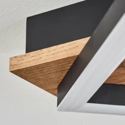 hofstein Plafonnier Cascada Brun, Couleur bois, Noir, 1 lumière