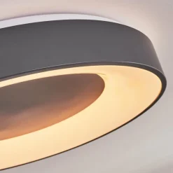 hofstein Plafonnier Casina LED Anthracite, Blanc, 1 lumière, Télécommandes