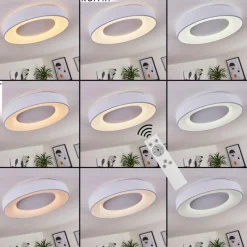 hofstein Plafonnier Casina LED Blanc, 1 lumière, Télécommandes