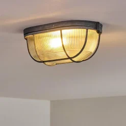 hofstein Plafonnier Catawba Gris, 1 lumière