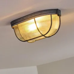 hofstein Plafonnier Catawba Gris, 1 lumière