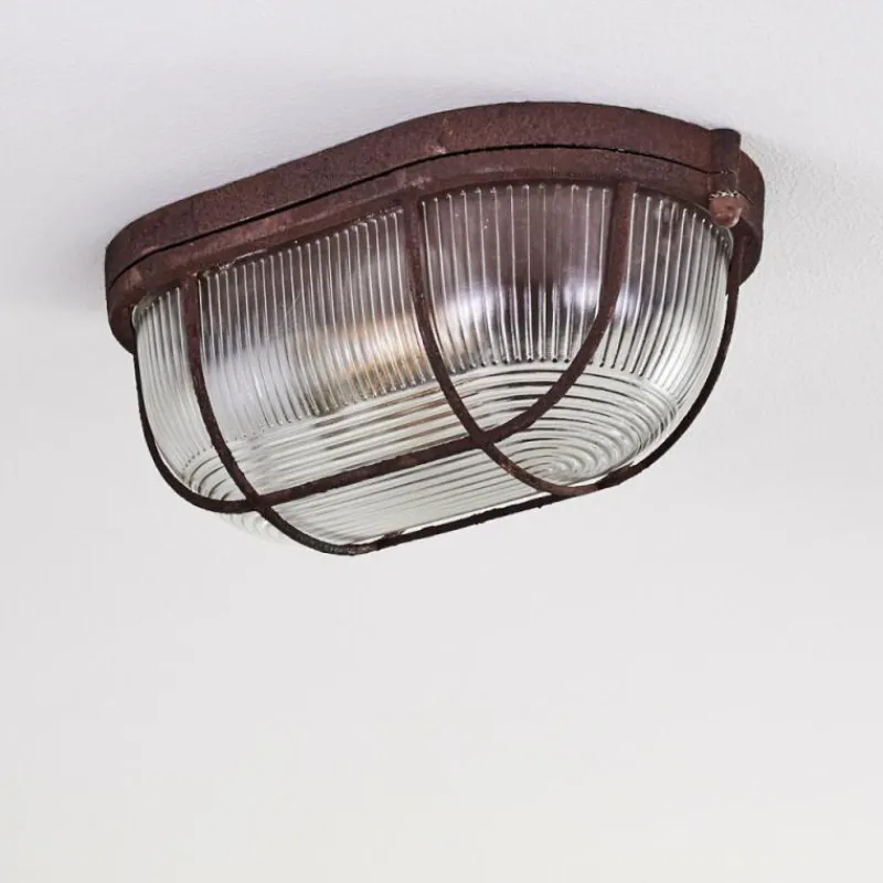 hofstein Plafonnier Catawba Rouille, 1 lumière