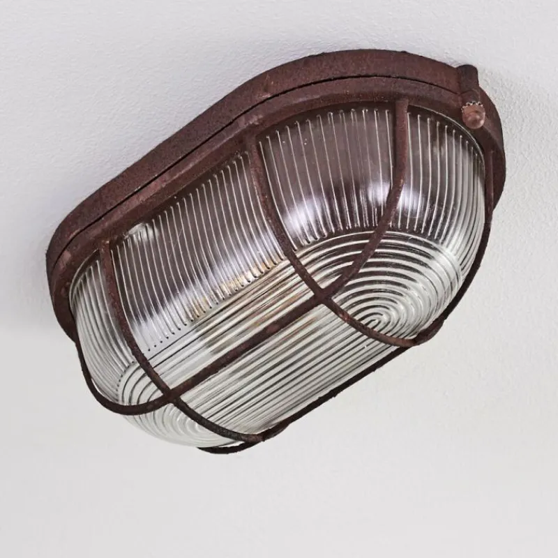 hofstein Plafonnier Catawba Rouille, 1 lumière