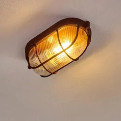 hofstein Plafonnier Catawba Rouille, 1 lumière