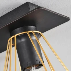 hofstein Plafonnier Cenova Noir, 3 lumières