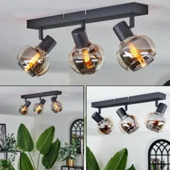 hofstein Plafonnier Cevio Noir, 3 lumières