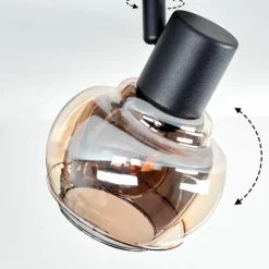 hofstein Plafonnier Cevio Noir, 2 lumières