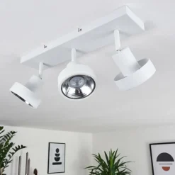 hofstein Plafonnier Chagres Blanc, 3 lumières* Spots Et Projecteurs