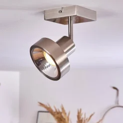 hofstein Plafonnier Chagres Nickel mat, 1 lumière