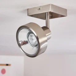 hofstein Plafonnier Chagres Nickel mat, 1 lumière