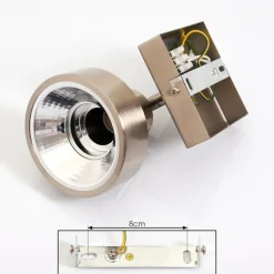 hofstein Plafonnier Chagres Nickel mat, 1 lumière