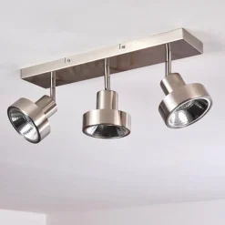 hofstein Plafonnier Chagres Nickel mat, 3 lumières