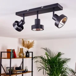 Lampes Industrielles-hofstein Plafonnier Chagres Noir, 3 lumières