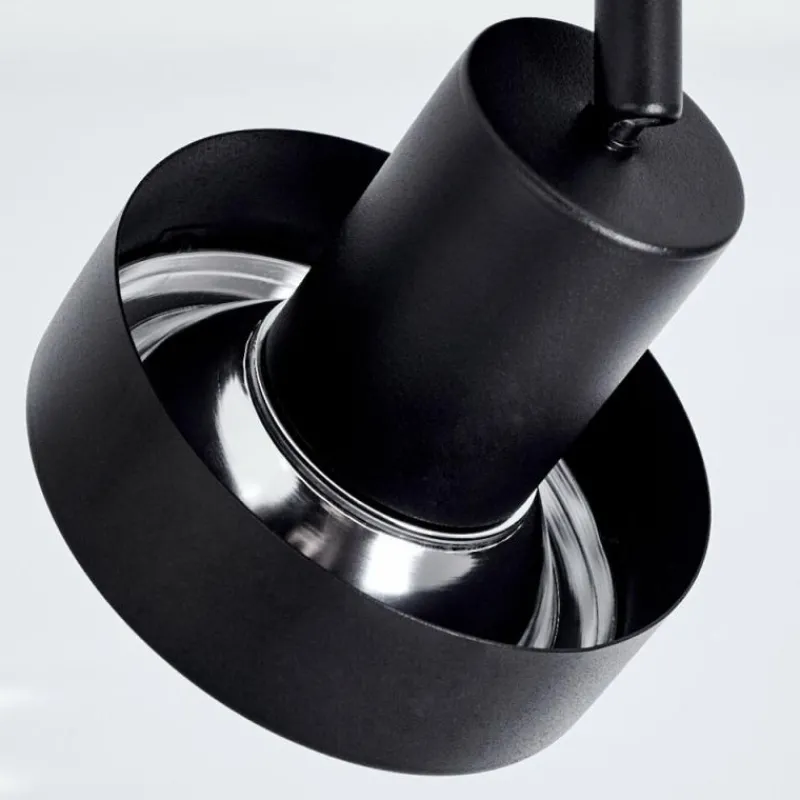 Lampes Industrielles-hofstein Plafonnier Chagres Noir, Argenté, 4 lumières