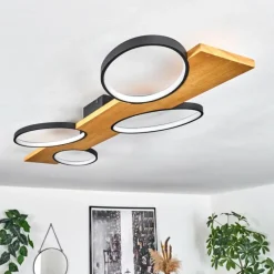 hofstein Plafonnier Chancani LED Écru, Noir, 1 lumière