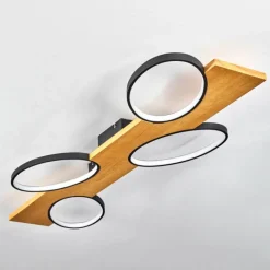 hofstein Plafonnier Chancani LED Écru, Noir, 1 lumière