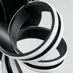 hofstein Plafonnier Chapotia LED Noir, 1 lumière