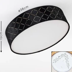 Lampes En Tissu-hofstein Plafonnier Chazy Blanc, 2 lumières