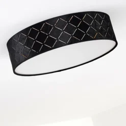 Lampes En Tissu-hofstein Plafonnier Chazy Blanc, 2 lumières