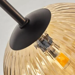 hofstein Plafonnier Chehalis Ambre, Fumé, 6 lumières