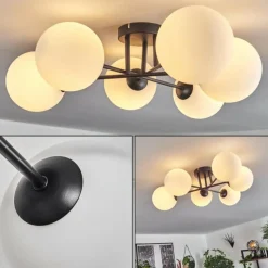 hofstein Plafonnier Chehalis Blanc, 6 lumières