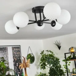 hofstein Plafonnier Chehalis Blanc, 6 lumières