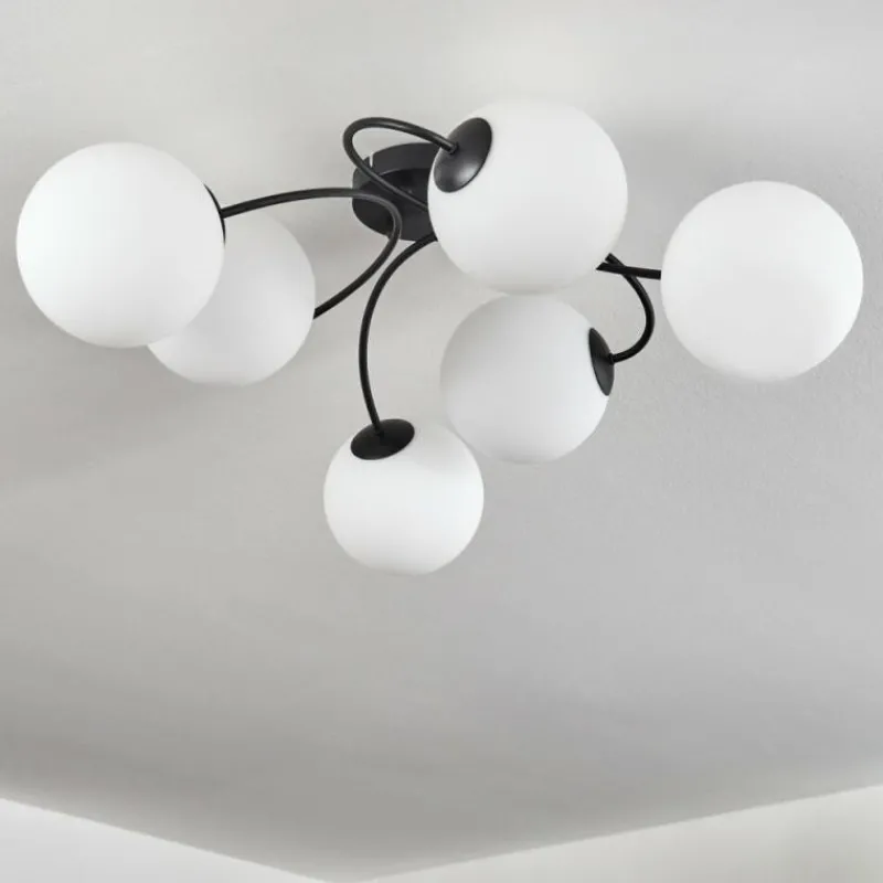 hofstein Plafonnier Chehalis Blanc, 6 lumières