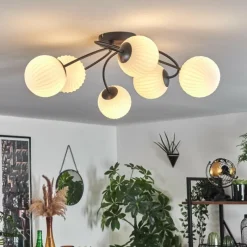 hofstein Plafonnier Chehalis Blanc, 6 lumières