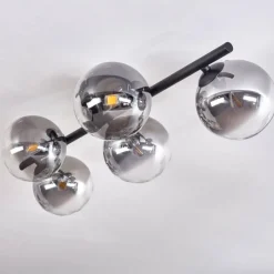 hofstein Plafonnier Chehalis Clair, Fumé, 5 lumières