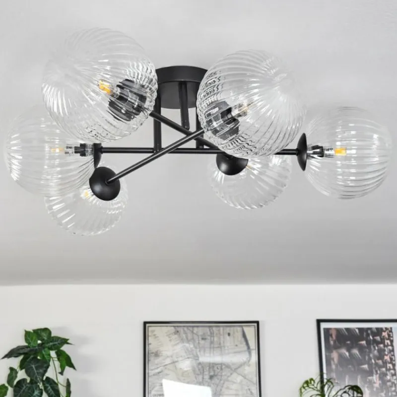 hofstein Plafonnier Chehalis Clair, 6 lumières