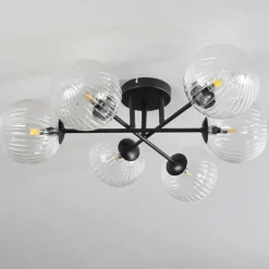 hofstein Plafonnier Chehalis Clair, 6 lumières