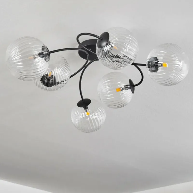 hofstein Plafonnier Chehalis Clair, 6 lumières