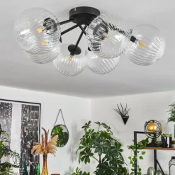 hofstein Plafonnier Chehalis Clair, 6 lumières