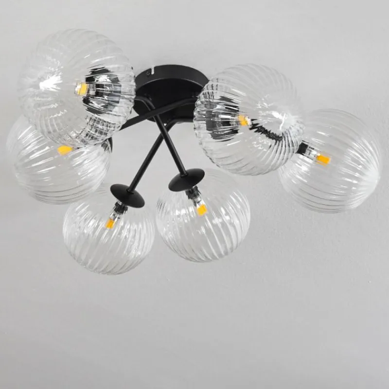 hofstein Plafonnier Chehalis Clair, 6 lumières