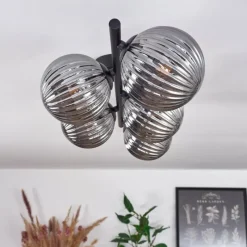 hofstein Plafonnier Chehalis Fumé, 5 lumières