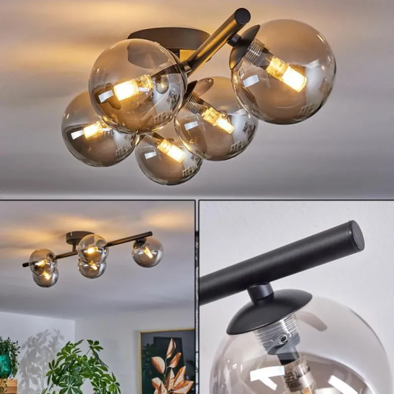 hofstein Plafonnier Chehalis Fumé, 5 lumières